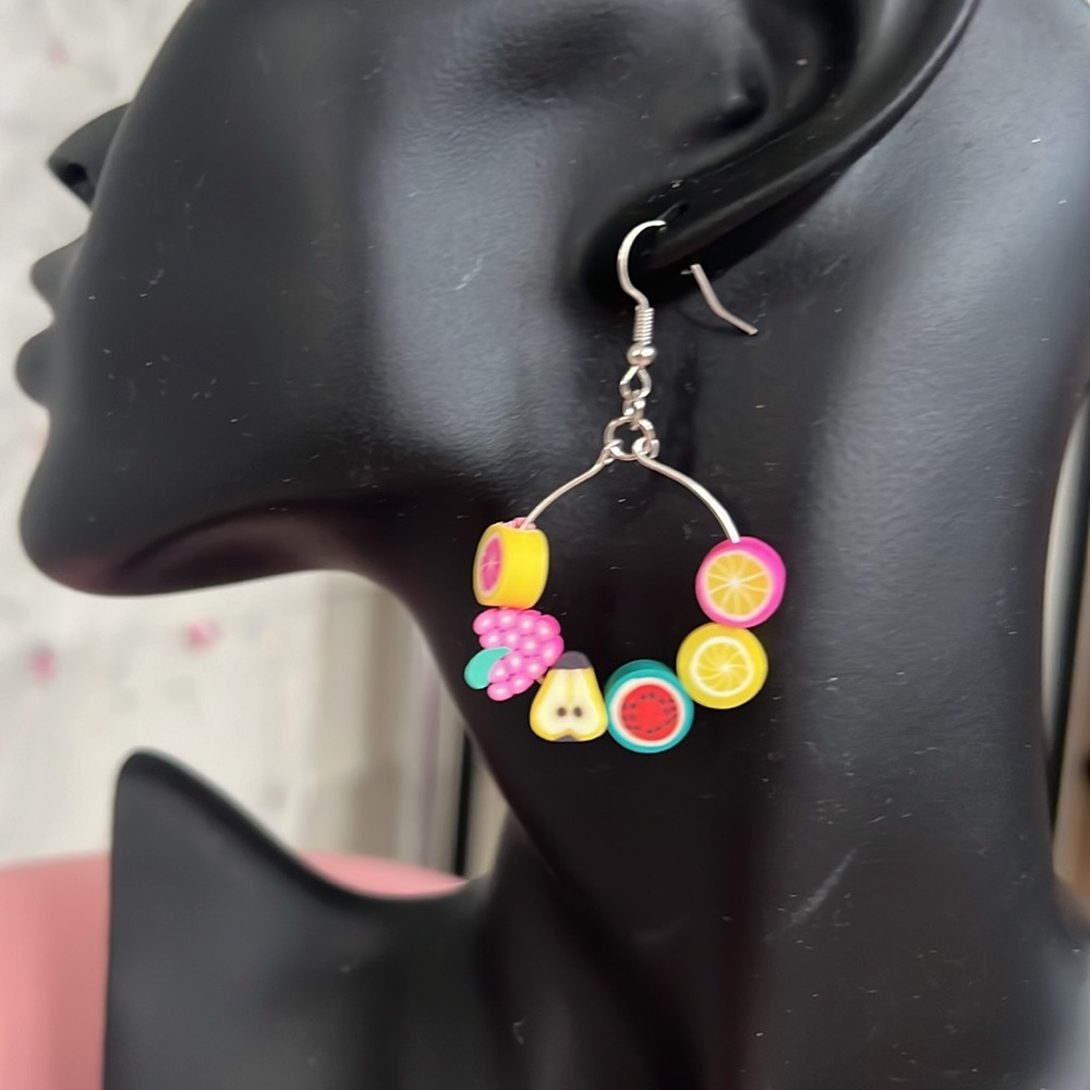 Fun fashion handmade beaded earrings